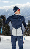 Элитный утеплённый лыжный костюм Nordski Pro Blue/Pearl Blue мужской