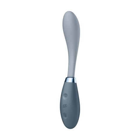 Серый вибромассажер G-Spot Flex 3 - 19,5 см. - Satisfyer 4043807