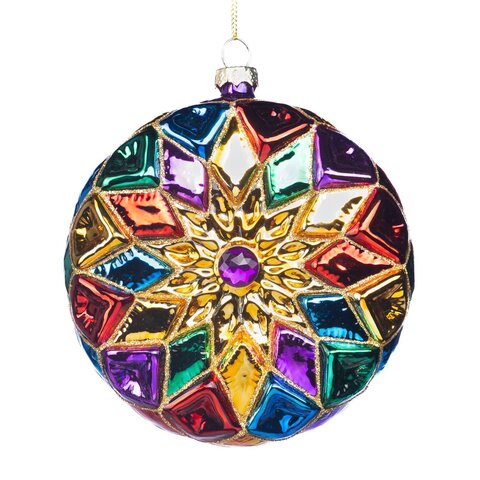 Елочный шар радужный 12.5см Goodwill M&G