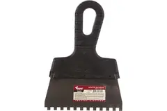 06601 КУРС Шпатель нержавеющий зубчатый 150мм / зуб 6мм