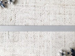 Лента репсовая, ш. 1 см, серый