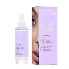 GOOD SKIN ACID PEEL Микроотшелушивающая корректирующая и нормализующая кислотная сыворотка с AHA + PHA кислотами и ниацинамидом, 30 г
