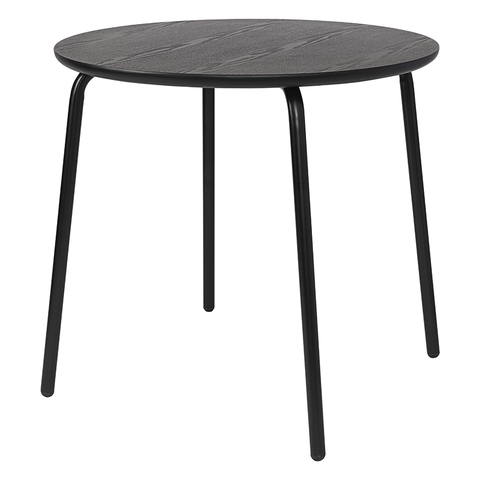 Стол обеденный Round, 90 см, черный