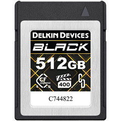 Карта памяти Delkin Devices 512GB BLACK 4.0 Cfexpress B 3600 / 3200/ 2040 MB/s