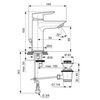 Смеситель для раковины однорычажный с донным клапаном Ideal Standard Tesi A6557AA