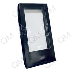 Коробка для шоколадной плитки 180*90*17 мм (черная), 50шт