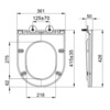 Lemark 100122432 Сет: Инсталляция Lemark PENEDA EXPERT + кнопка смыва BIT чёрн. матовый + унитаз GLAZER бел. глянец