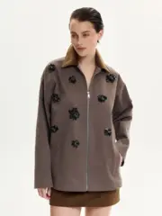 Парка FLOWER DEW, серый