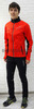 Детский утеплённый лыжный костюм Nordski Premium 2018 Red-black с высокой спинкой