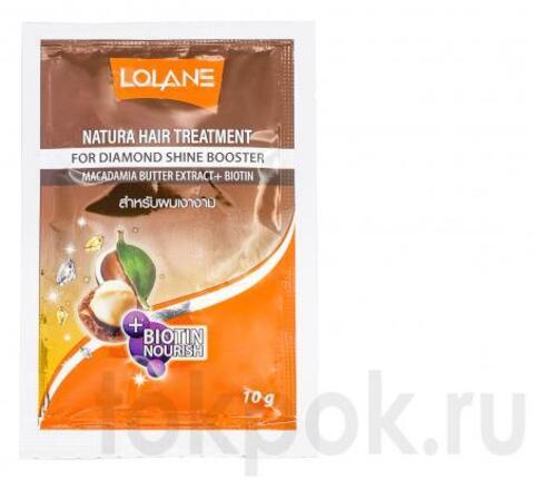 Маска для волос Lolane Natura Hair Treatment Macadamia butter+biotin, 10 гр