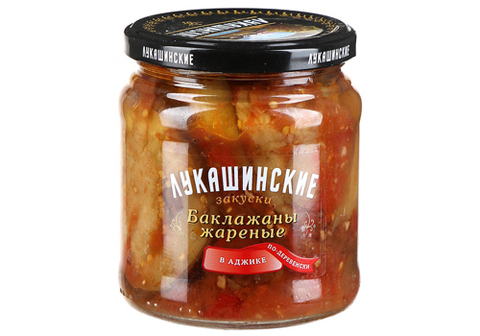 Баклажаны по-деревенски в аджике "Лукашинские", 460г