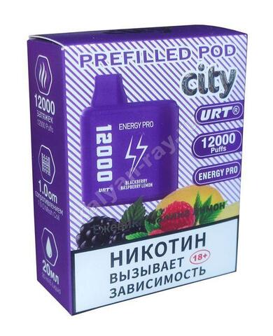 Картридж City Energy Pro Ежевика Малина Лимон 12000 затяжек