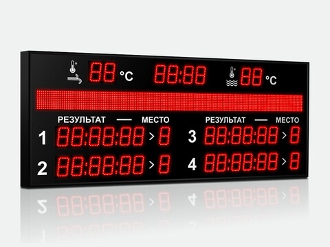 Табло для плавания Импульс 710-D10x8-L4xD10x7-S10x160xP10-T-T2