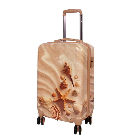 Чемодан поликарбонат SunVoyage Elit SV015-AC023 Солнечный отпуск (L+) 77х52х30 см/103 л/4.8 кг