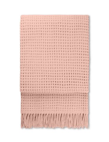 Плед 130х200 Elvang Basket розовый