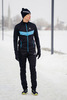Утеплённый лыжный костюм Nordski Base Black-Blue с высокой спинкой мужской
