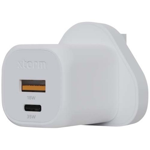 Xtorm XEC035 GaN² Ultra сетевое зарядное устройство мощностью 35 Вт, вилка стандарта Великобритании