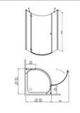 Душевой угол RADAWAY Torrenta PDJ 90 L/R 31700(31800)-01-05