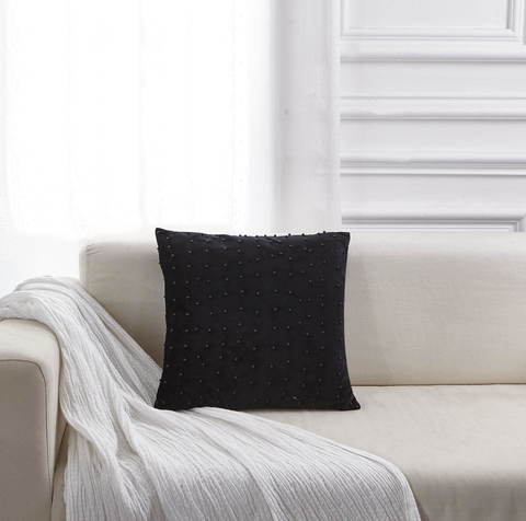 Наволочка 45х45 Sofi De MarkO Жемчуг черная