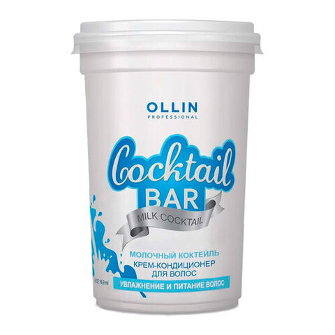 OLLIN Cocktail Bar Milk Shake - Крем-кондиционер для волос Молочный коктейль увлажнение и питание волос