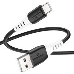 Кабель USB на Type-C  Hoco X82, 3А, 1м, силикон (Black) Черный