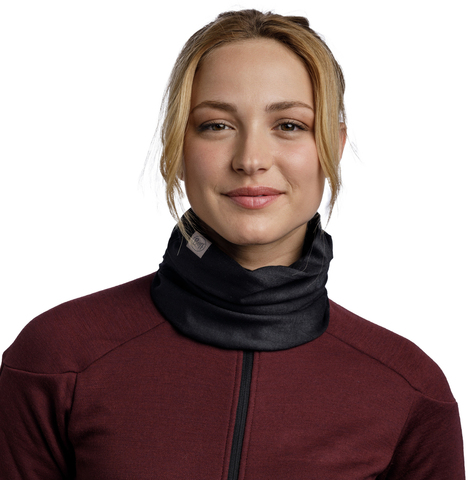 Картинка бандана-труба Buff Thermonet Solid Black - 4