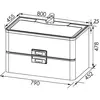 Aquanet 175310 Компл.1 - Тумба Паллада 80 цв.слоновая кость (175310)