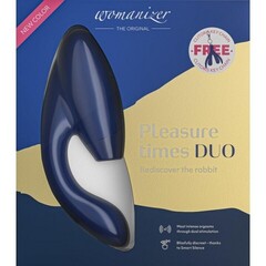 Бесконтактный клиторальный стимулятор Womanizer Duo синий