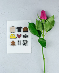 Открытка «С любовью к путешествиям!», 10,5×14,7 см, Беларусь