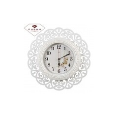 Часы 21 Bek настенные  4750-101 круг витой d=47см, корпус жемчуг "Цветение" "Рубин"