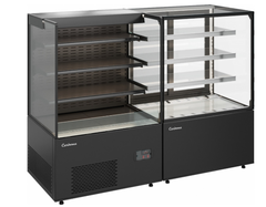 Кондитерская витрина CARBOMA COSMO KC78-130 VV 0,9-2 открытая