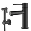 Timo 2360/03G Смеситель для раковины с гигиеническим душем Timo Saona 2360/03G черный