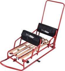 Санки-трансформер Small Rider для двойни с колесиками и толкателем Snow Twins 2 красный 1373662