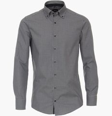 Рубашка Venti Modern Fit 123942400-750 в черно-серую клеточку