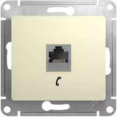 РОЗЕТКА  тел. RJ11, мех., БЕЖ  GSL000281T