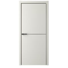 Купить Межкомнатная дверь эмаль Стиль Лайн 2 латте глухая алюминиевая кромка