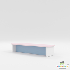 Скамейка детская из коллекции "Яслиград" (розовая сидушка)