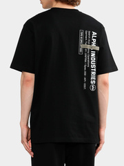 Футболка Alpha Industries Garment Type Tee Black (Черный)
