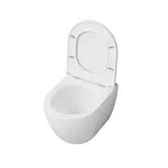 Унитаз подвесной Grossman GR-4455SQC Tornado безободковый с тонким сиденьем 495x360x390