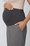 Брюки для беременных 16464 серая ёлочка