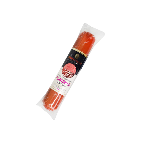 Колбаса Говяжья Хицунов п\к в\у вес.