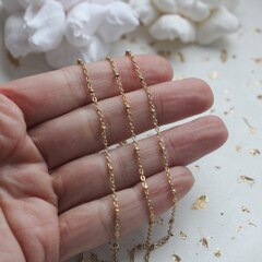 Цепочка стальная с шариками 2*1,5 мм, позолота, 94 см, А149-2 (94см)