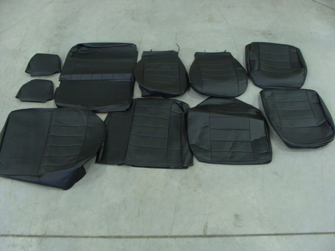 Чехлы УАЗ 3163 (с 2014 г. экокожа черные) без боковой поддержки