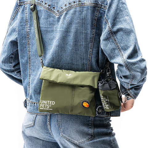 Сумка для прогулки с питомцем United Pets Citylife 23 x 16 см, хаки