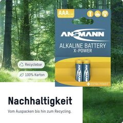 Батарейка X-POWER ААА/ANSMANN 1.5V - 2шт