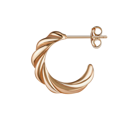 Серьги серебряные позолота 585