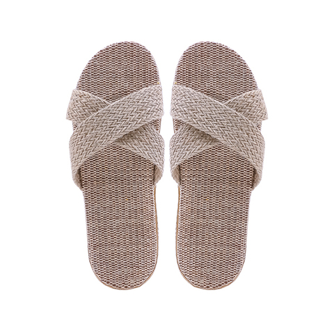(2PV)Kardli slippers（women) - Женские тапочки летние (39-40; *260мм*), (Подошва-Резина / Верх-Текстильные материал)