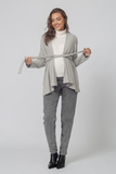 Кардиган для беременных 17848 серый меланж