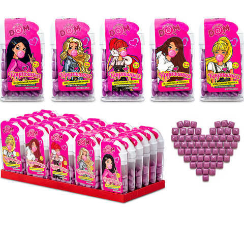 Жевательная резинка Крутышка 1кор*24бл*30шт, 10гр