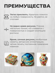 140 Пленочный трансфер декупажная карта, PROstoART